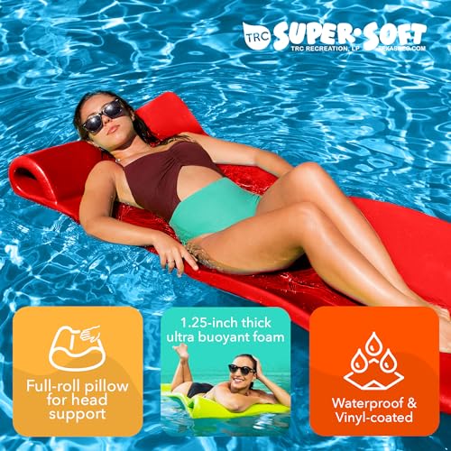 TRC Recreation Foam Swimming Pool Float, Floating Water Lounger, Splash 1.25”