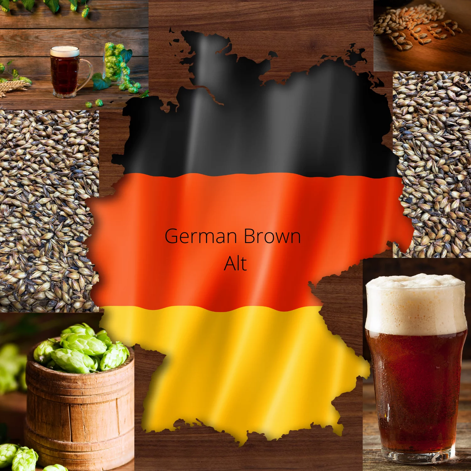 Homebrewstuff German Brown Alt Ale Extract Beer Brewing Recipe Kit 5 Gallon Homebrew