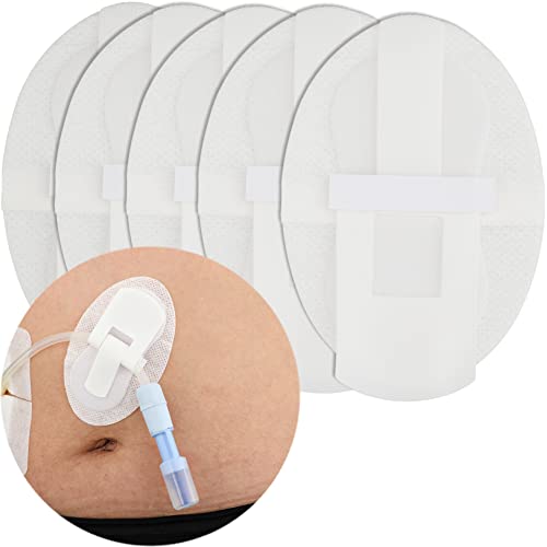 Peritoneal Dialysis PD Catheter Holder Adhesive Patch Stabilization Device for Picc Line Stomach Feeding Peg J Tube G-Tube Urine Foley Catheter | Individually Packed| Non-Woven Dressing (Pack of 5)