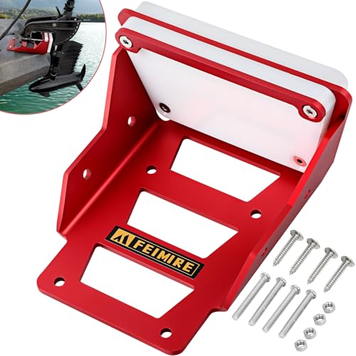 Universal Kayak Trolling Motor Mount for Effortless Power & Navigation, Heavy-Duty Aluminum Bracket Securely Holds up to 3HP (Black)