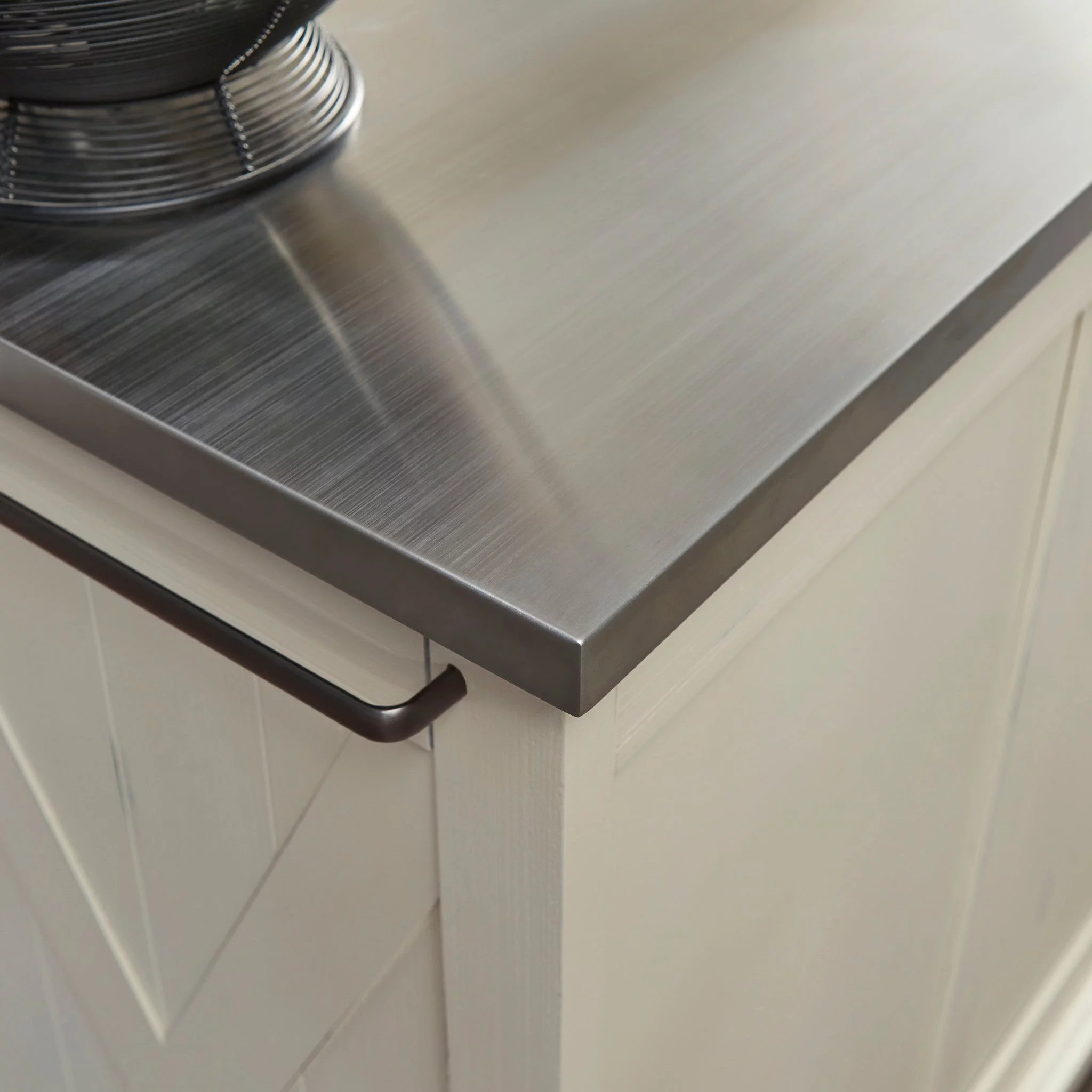 Homestyles Seaside Lodge White Wood Kitchen Cart