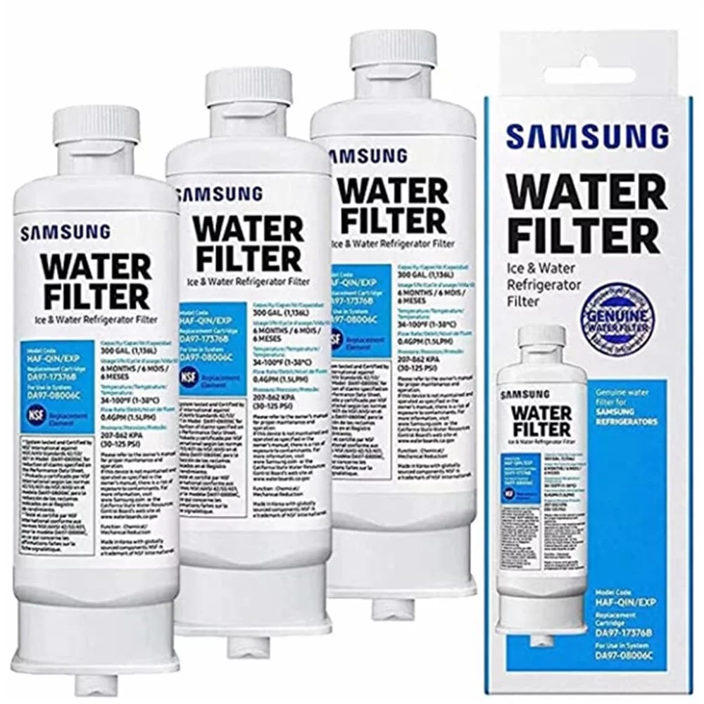 3 Pack DA97-17376B HAF-QIN Refrigerator Water Filter DA97-08006C