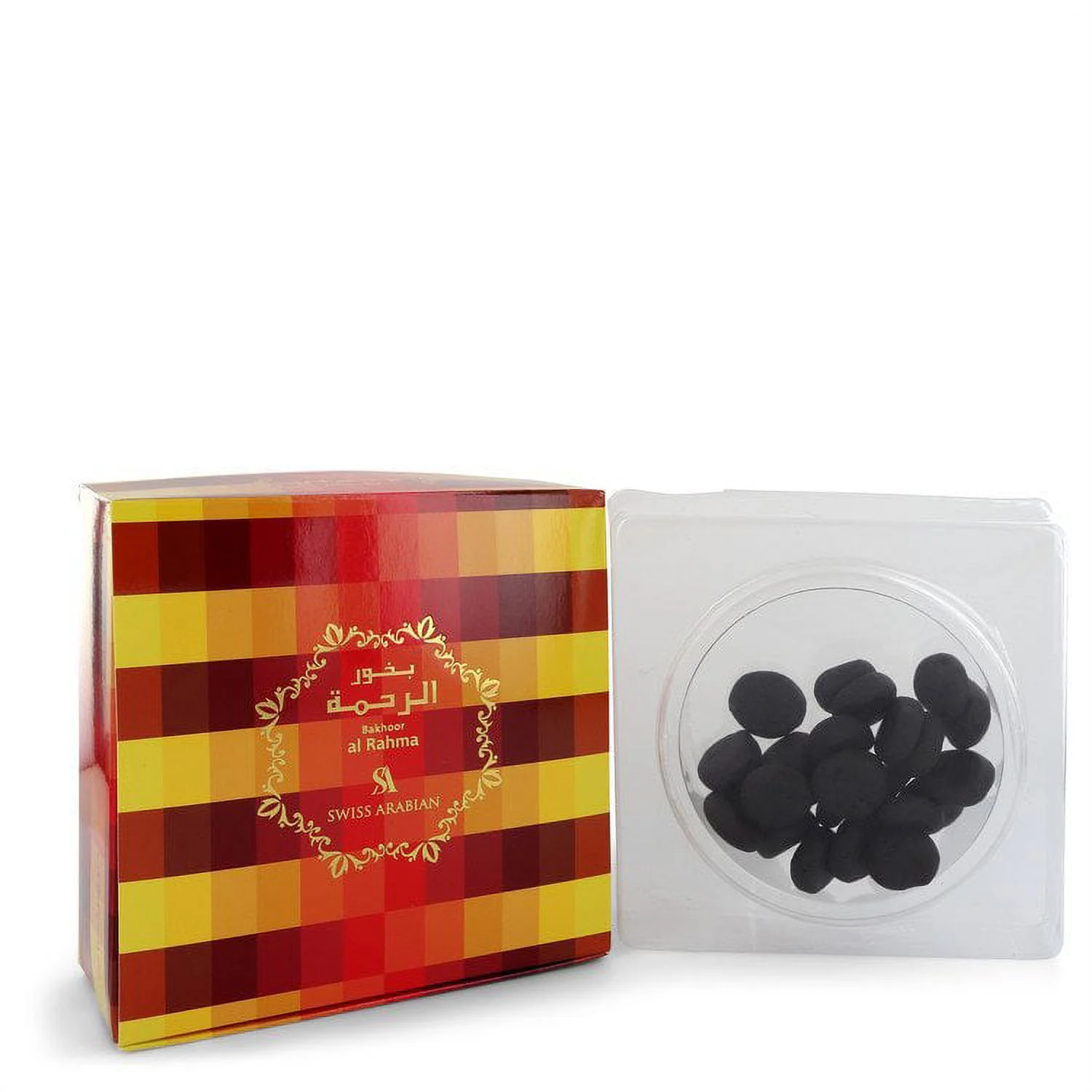 Swiss Arabian Al Rahma Bakhoor by Swiss Arabian 25 Tablets Bakhoor Incense (Unisex) 25 Tablets for Male