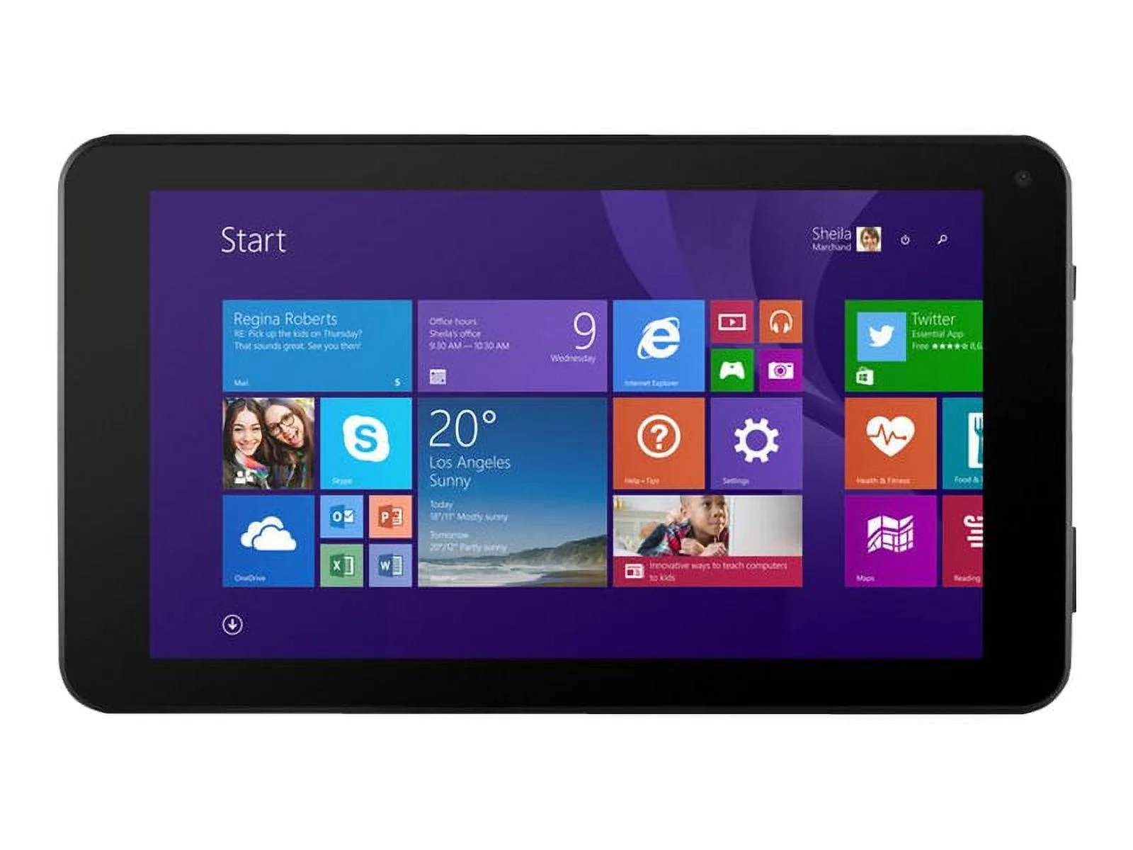 Ematic EWT716 - Tablet - Intel Atom - Win 8.1 - 1 GB RAM - 16 GB - 7