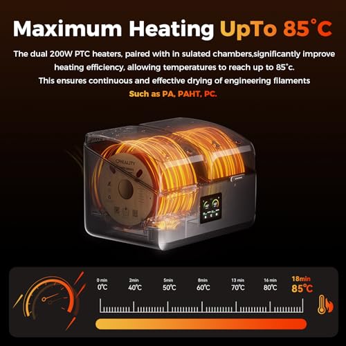 Creality Hyper PLA Filament 1.75mm, 30-600mm/s High Speed 3D Printer Filament, Dimensional Accuracy +/-0.02mm, Fit Most FDM 3D Printers, 4 Pack 1kg Spool(2.2lbs), Black & White