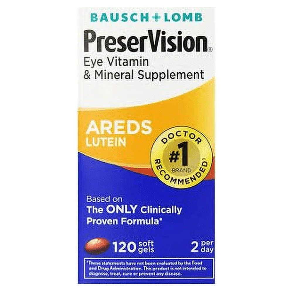 Preservision Eye Vitamin & Mineral Supplement Areds Lutein Softgels 120 Ct
