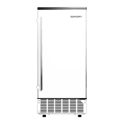 EUHOMY Crescent Ice Makers Countertop, 35Lbs/24H, 16Pcs in 12Mins, Auto Deep Cleaning, Timer, Portable Crescent Ice Maker Countertop with Crystal-Clear Ice Cubes for Home/Office/Party