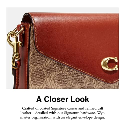 Coach Womens Coated Canvas Signature Wyn Crossbody