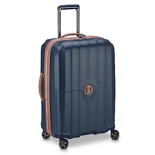 DELSEY PARIS Carrousel Hardside Expandable Luggage with Spinner Wheels, Navy, Carry-on 21 Inch