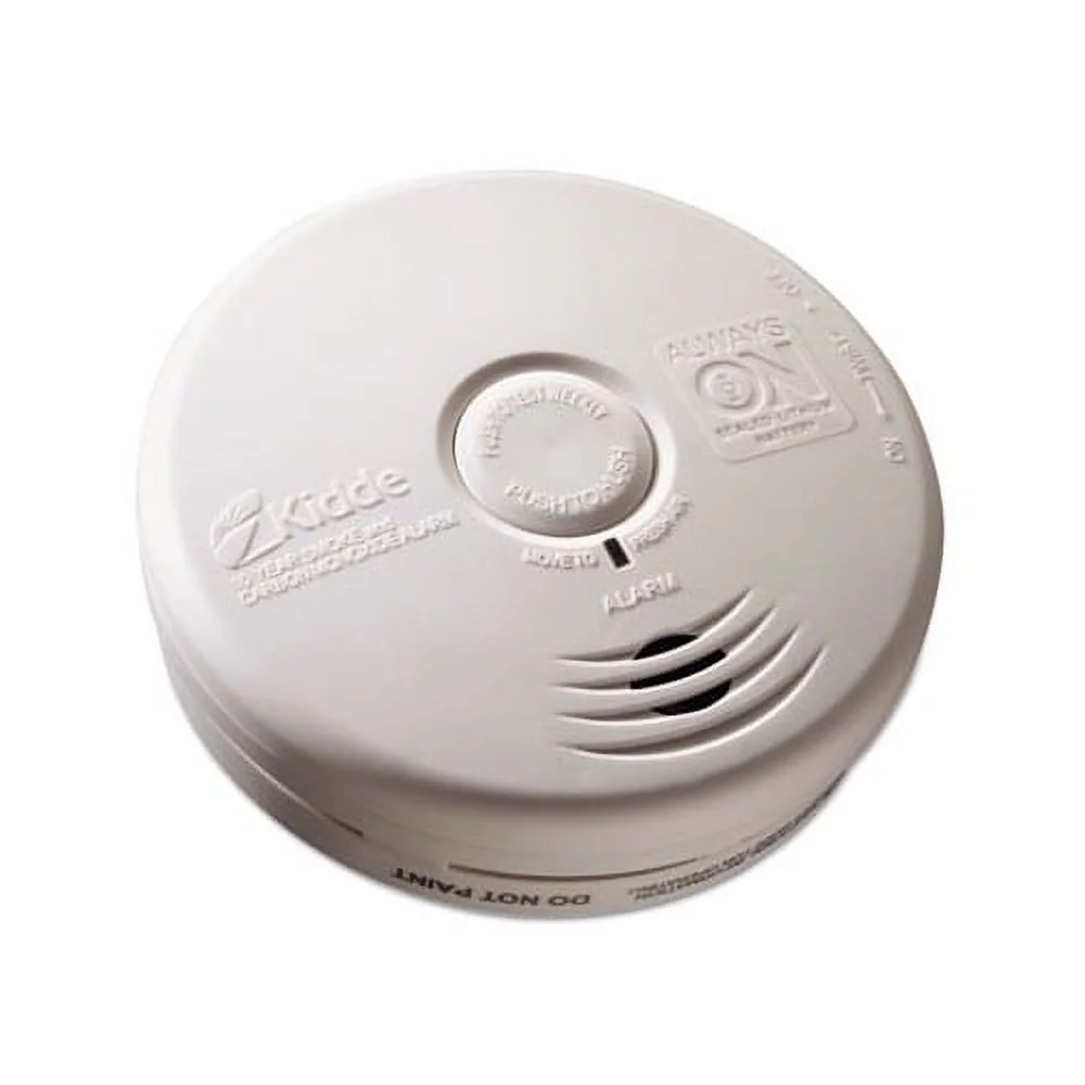 Kitchen Smoke/Carbon Monoxide Alarm Lithium Battery, 5.22"Dia x 1.6"Depth