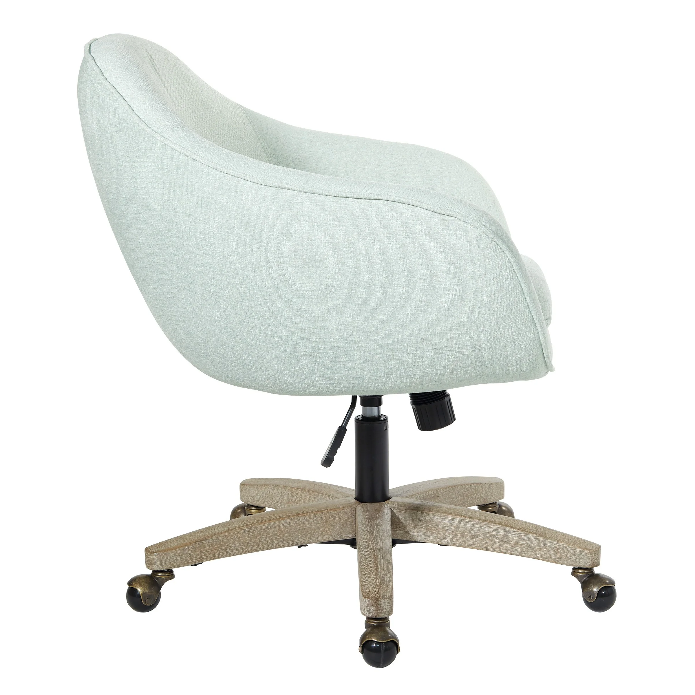 Carson Carrington  Hjarsta Plush Office Chair Dove Grey