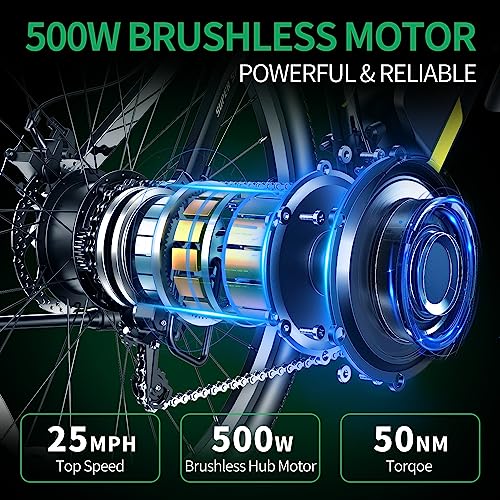 IDOTATA S26 Electric Bike,500W Motor,26