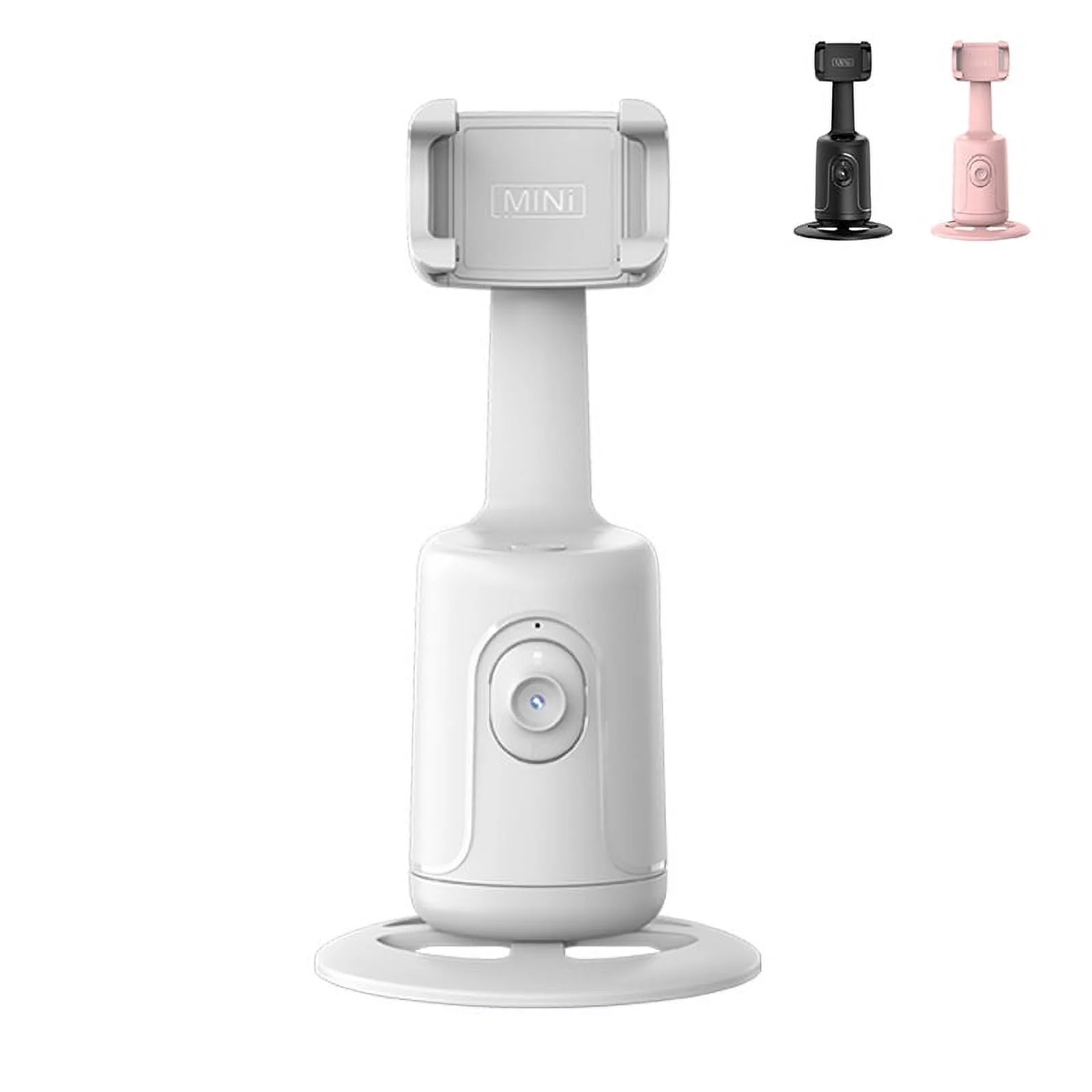 X XBEN Auto Face Tracking Tripod, 360° Rotation Face Body Phone Camera Mount Smart Shooting Phone Tracking Holder for Live Vlog Streaming Video, White