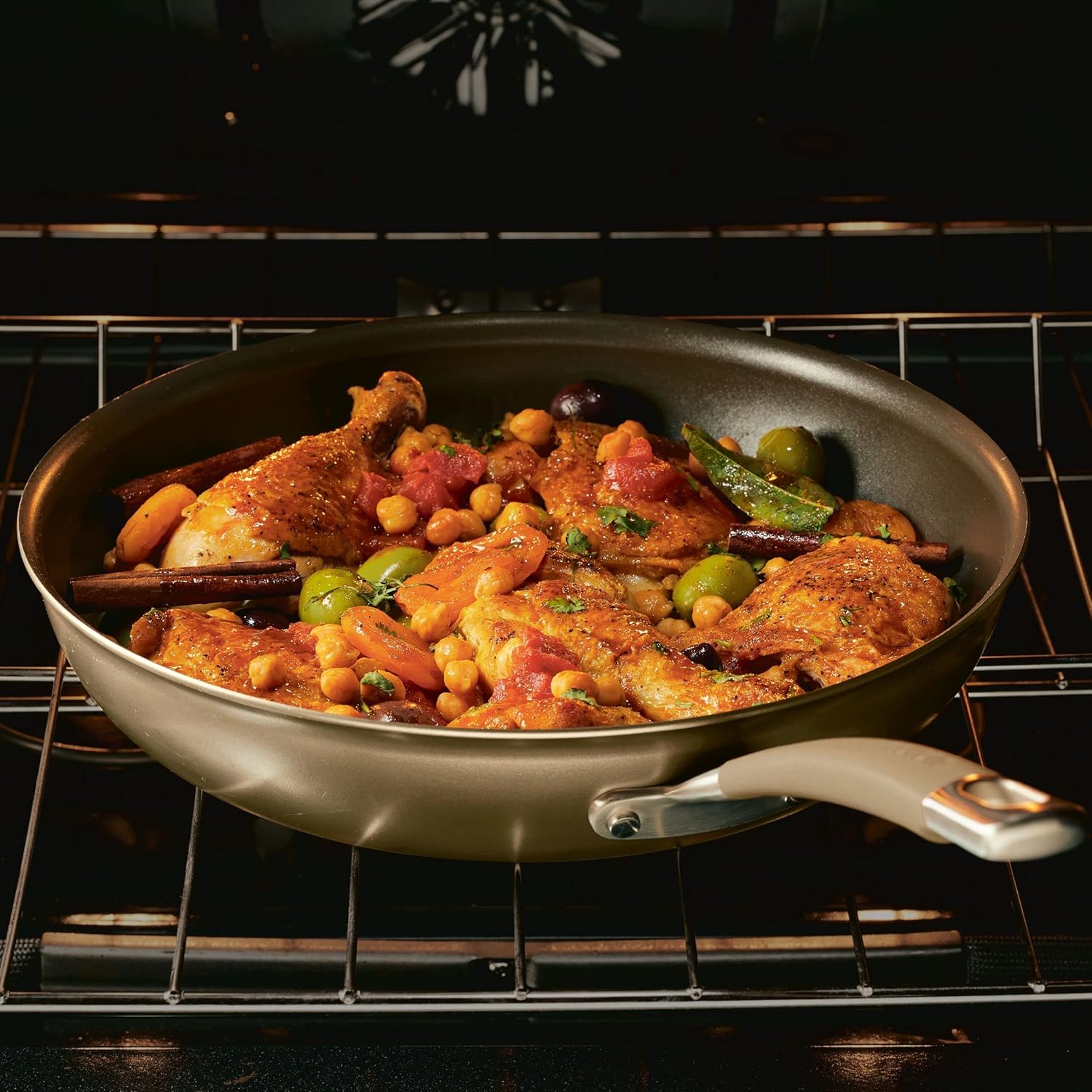 Circulon Premier Professional Hard Anodized Nonstick Cookware Induction Pots and Pans Set, 10 Piece, Bronze