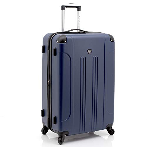 Travelers Club Chicago Hardside Expandable Spinner Luggage, Teal, 20