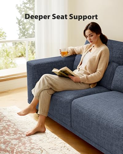 Pipishell 3 Seater Sofa Couch with Deep Seats, 89