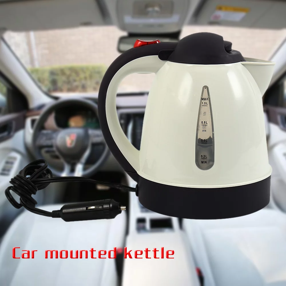ODOMY Car Travel Kettle Socket Camping Tea Coffee Thermos Van Caravan Water Boiler