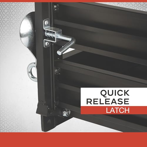 Ultra-Tow Aluminum Hitch Cargo Carrier with Ramp - 500-Lb. Capacity, Black, 60in. x 30in. x 4in.