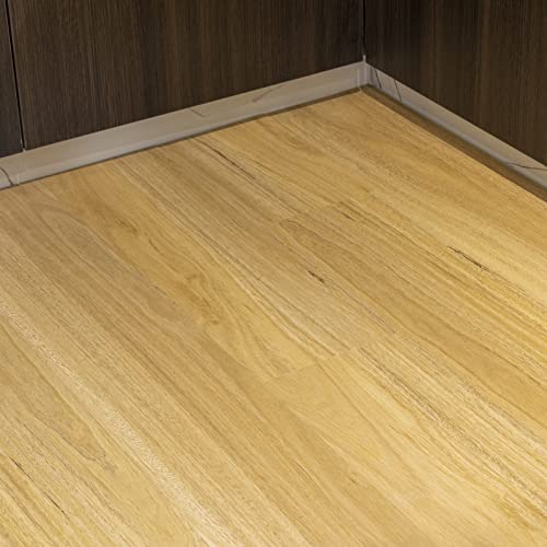 Peel and Stick Floor Tile Waterproof,Gray Wood Grain Vinyl Flooring Plank, 36 Planks/54 Sq.Ft 2mm Thick, Eco-Friendly, Self-Adhesive for Kitchen, Bathroom, Office, Dining Room