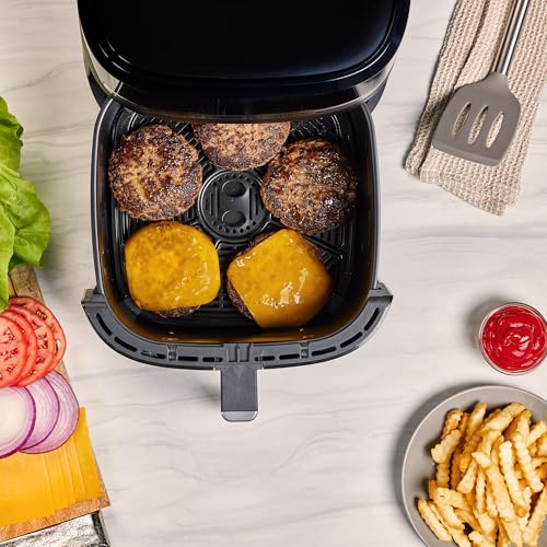 BLACK+DECKER Purifry 2QT Air Fryer, Crispy Deep Fried Taste without the Fat, Plus Bake, Dehydrate, and Keep Food Warm, Digital Touchscreen and Auto Shut-Off