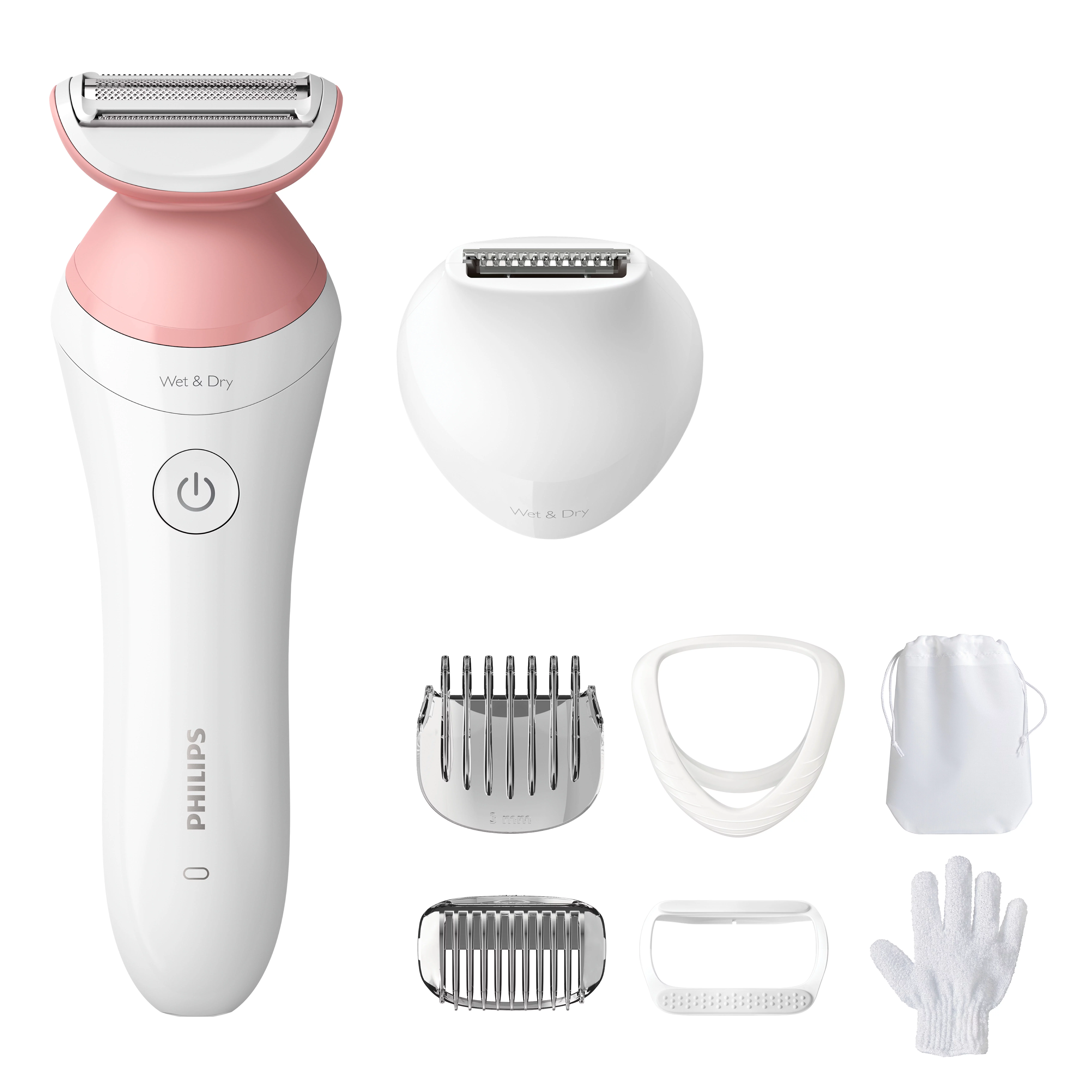 Philips Lady Women's Electric Shaver Series 6000, Cordless with 7 Accessories