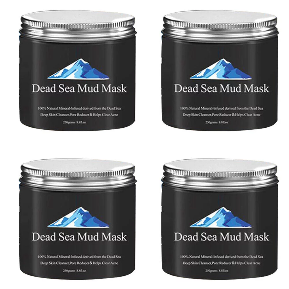 US 2-4Pc Dead Sea Mud Mask Deep Skin Cleanser Facial Black Purifying 250G 8.8 oz