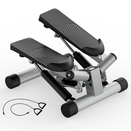 Pre-Assembled Adjustable Mini Stepper Stair Stepper Stepping Machine with Resistance Bands
