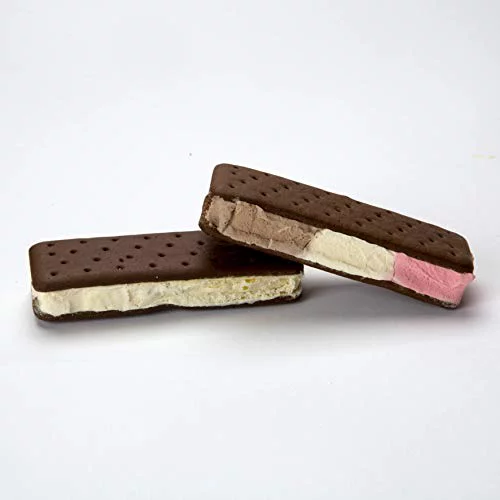 Freeze-Dried Ice Cream Sandwich, NASA Space Dessert, Variety Pack With Vanilla And Neapolitan, 6 Count