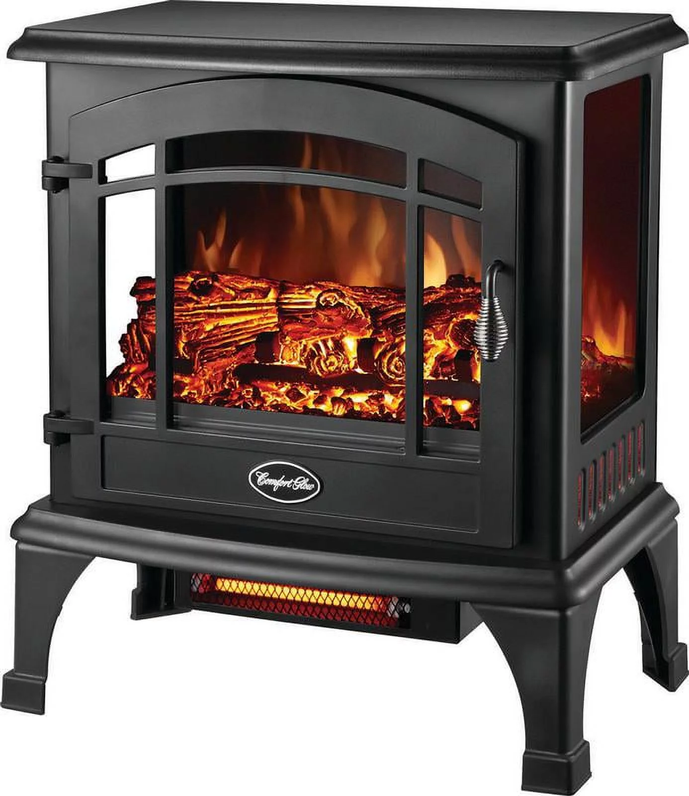 Comfort Glow EQS5140 Compact Thermostatic Electric Stove With Infrared Quartz, 4600 BTU, 700 sq-ft,
