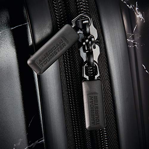 American Tourister Moonlight Hardside Expandable Luggage with Spinner Wheels, Blue Terazzo, 2-Piece Set (20/28)