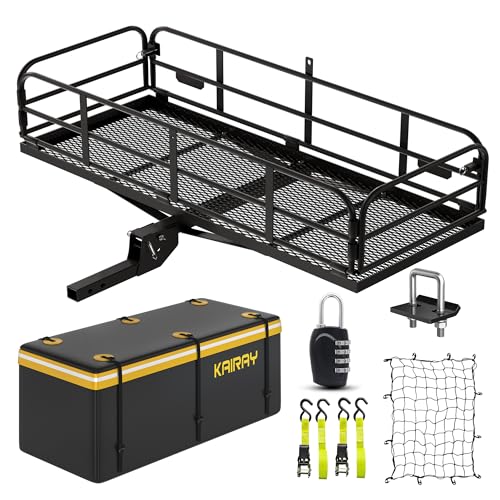 500 Lbs Heavy Duty Hitch Mount Cargo Carrier 60