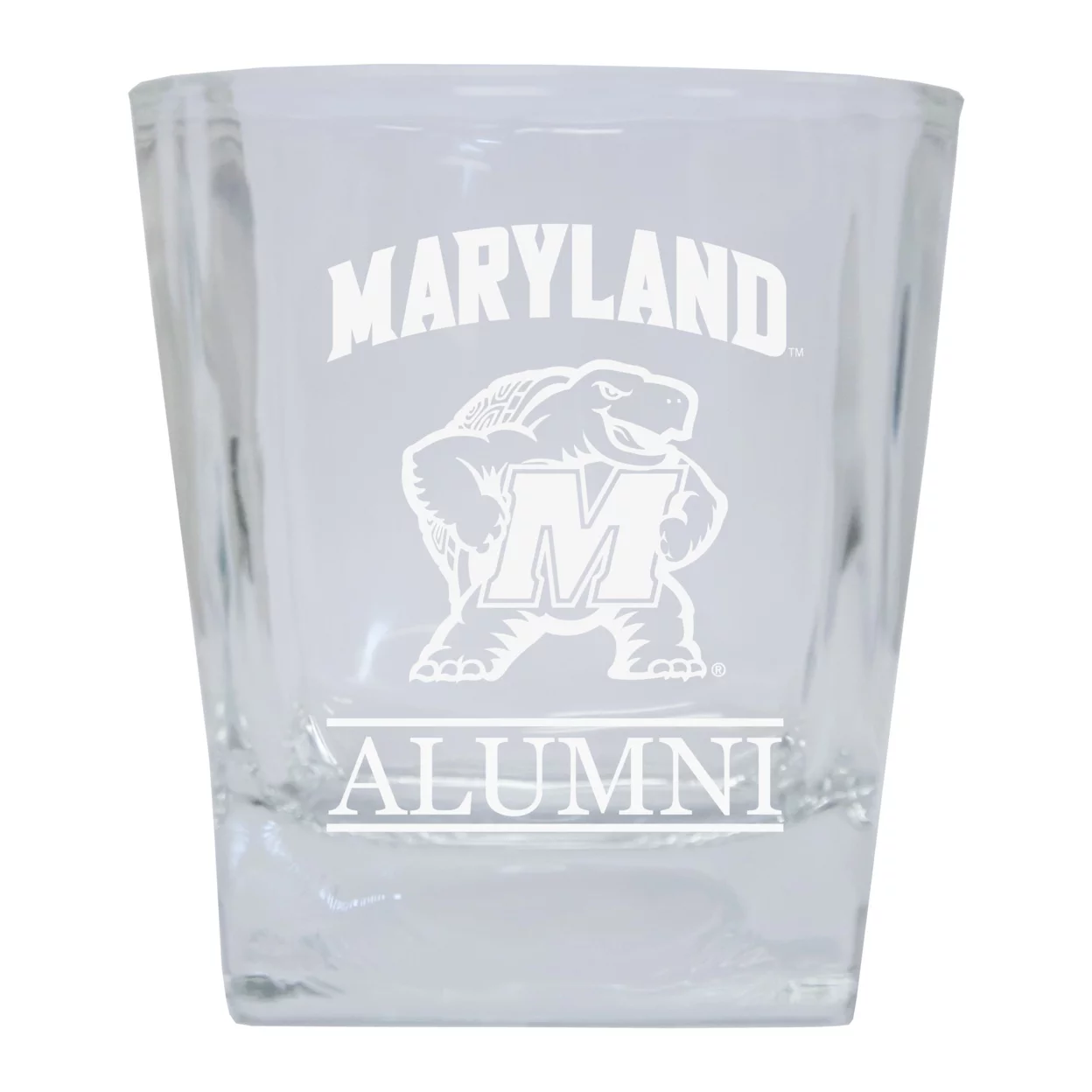 Maryland Terrapins Etched Alumni 5 oz Shooter Glass Tumbler 2-Pack