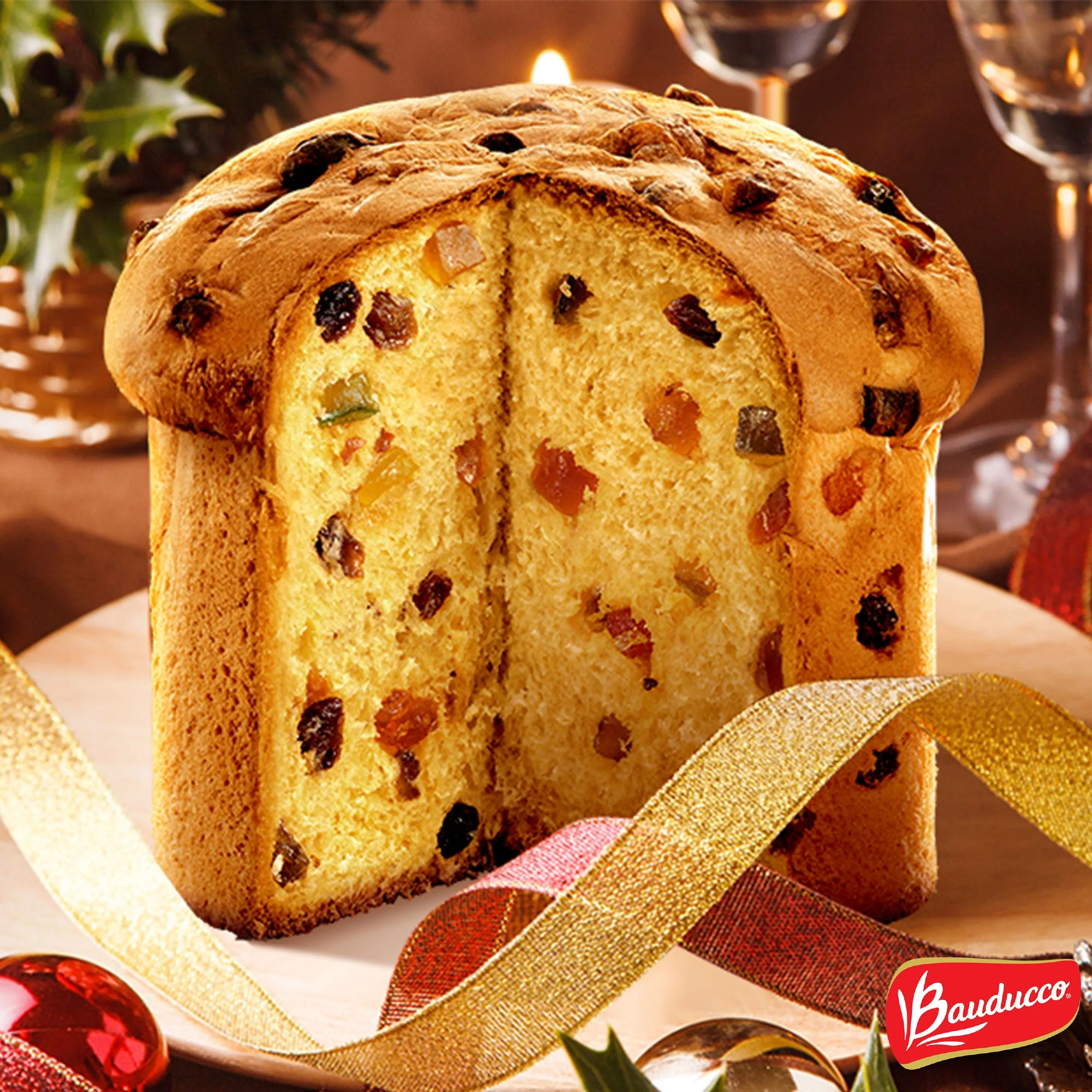 Bauducco Panettone - Traditional Holiday Cake - Moist & Fresh Specialty Cake - All Butter Gift Pack 32.05 Oz