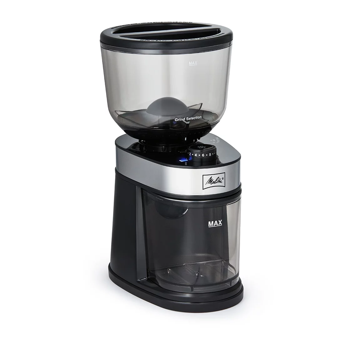 Melitta Molino Coffee Grinder  Flat Burr Electric Grinder for Coffee Beans 14 Cups