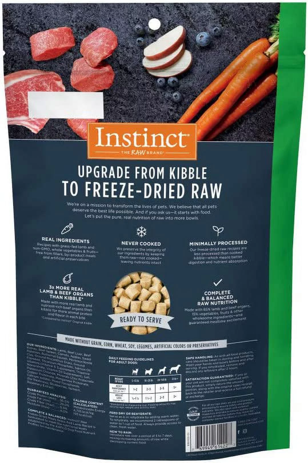 Instinct Freeze Dried Raw Meals Grain Free Recipe Dog Food 9 Ounce (Pack of 1)
