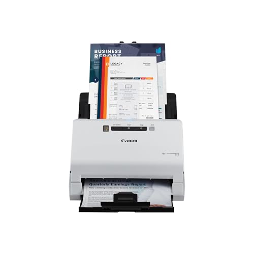 Canon imageFORMULA R40 Office Document Scanner Receipt Edition, for PC and Mac, Scan & Extract Data to QuickBooks Online, Color Duplex Scanning, Auto Document Feeder, Easy Setup for Office Or Home Use