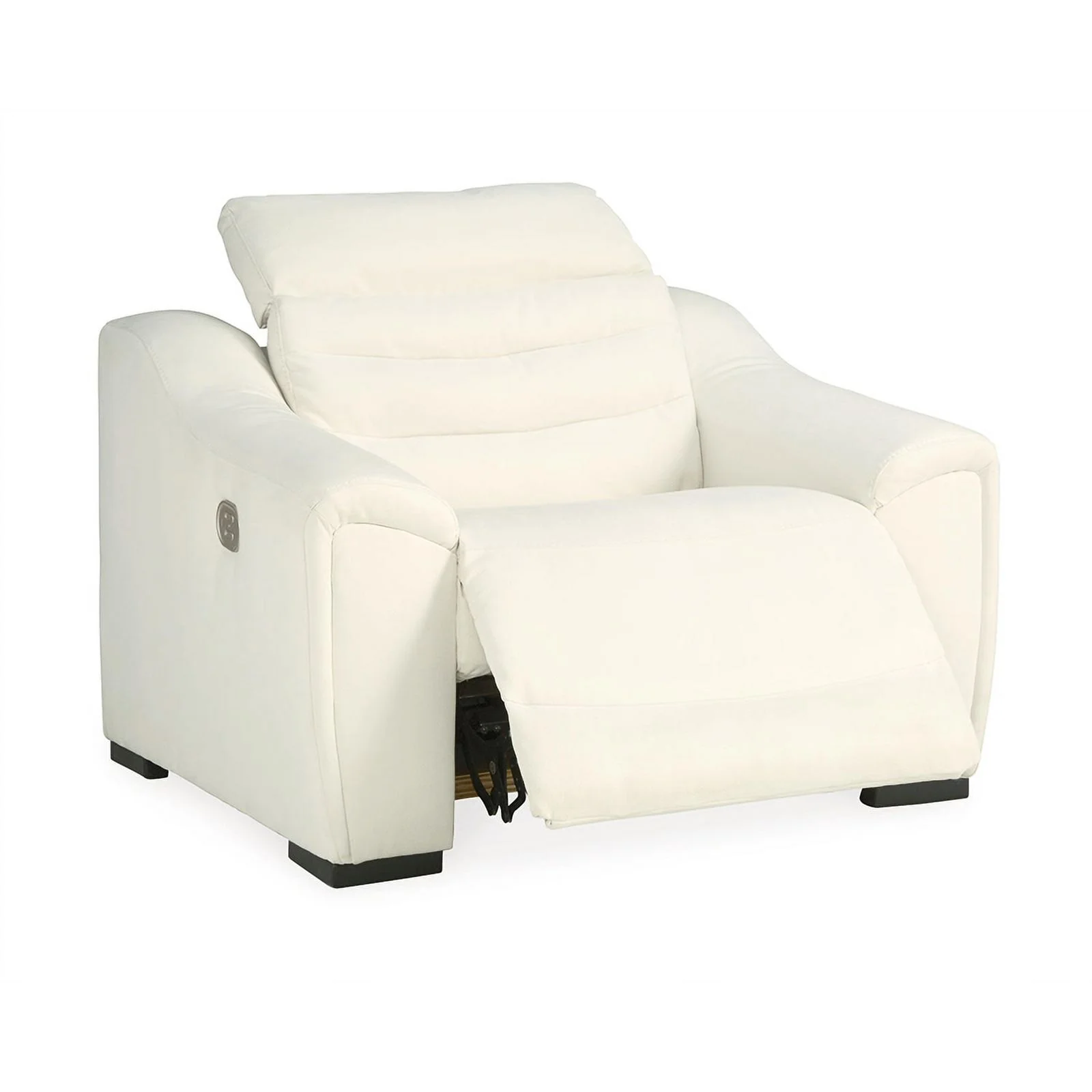 Ashley Furniture Next-Gen Gaucho Faux Leather Power Recliner in White