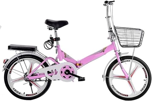 Folding City Bike Bicycle for Adults, Lightweight Alloy Folding Bicycle City Comter Variable Speed Bike, Foldable Urban Bicycle Cruiser with Quick-Fold System