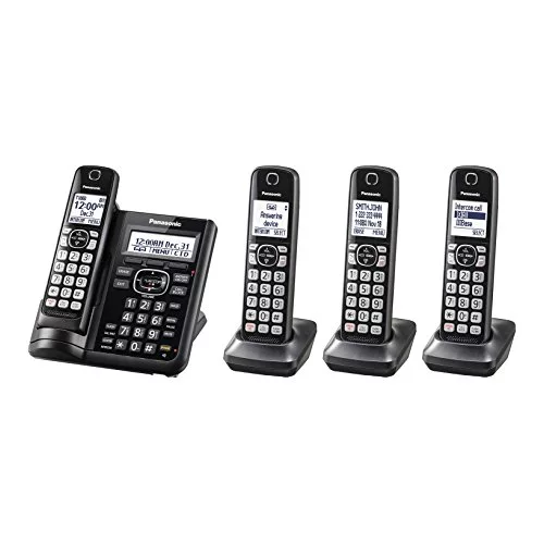 Panasonic Cordless Phones with Answering Machine - 4 Handsets