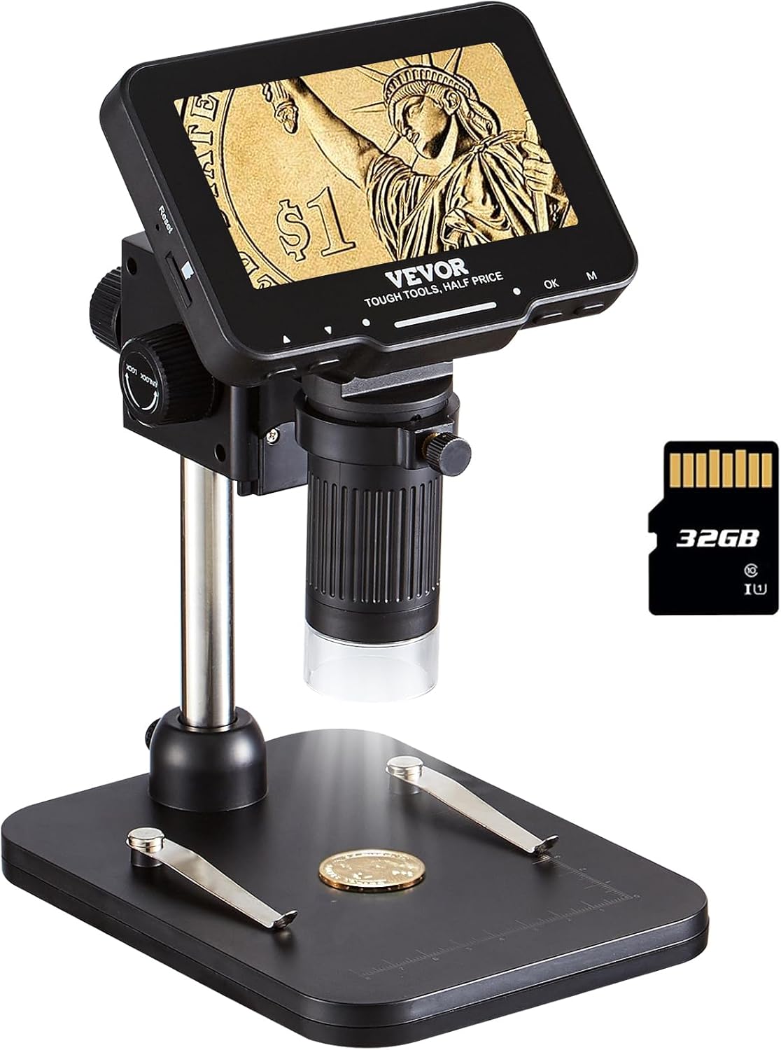 VEVOR LCD Digital Microscope for Adults Kids, 4.3