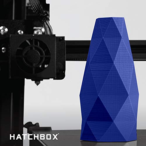 HATCHBOX 1.75mm Black PLA 3D Printer Filament, 1 KG Spool, Dimensional Accuracy +/- 0.03 mm, 3D Printing Filament