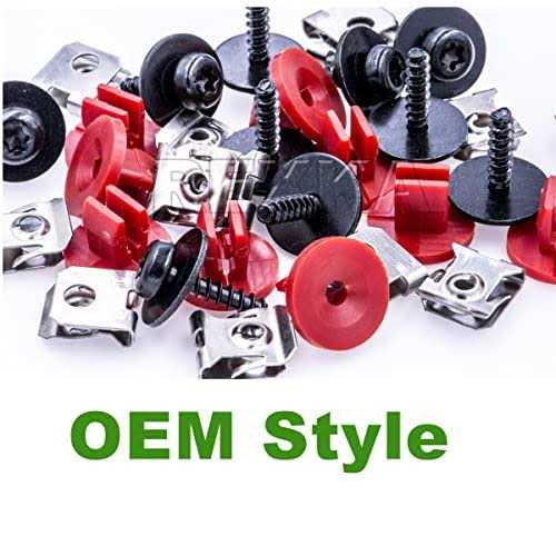 Rexka 10 Sets T30 Engine Splash Shield Guard Undertray Cover Screws Bolt Nut Clip Kit Compatible with Ford Focus Fusion Escape Explorer C-Max Transit