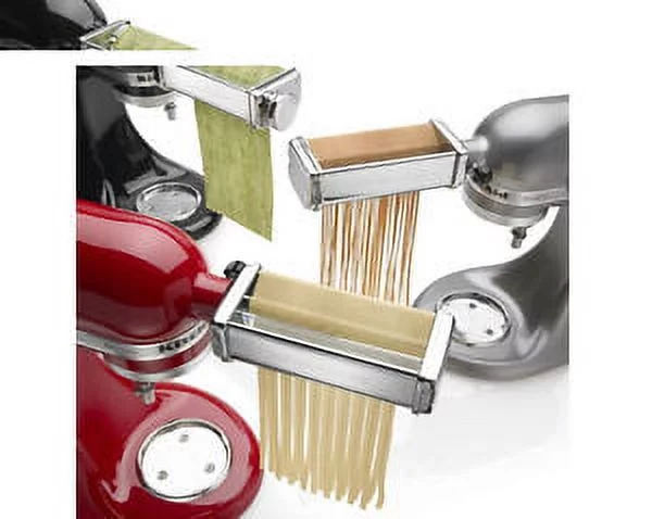 KitchenAid Kpra Pasta Roller Cutter Maker 3-piece Stand Mixer attachment set New