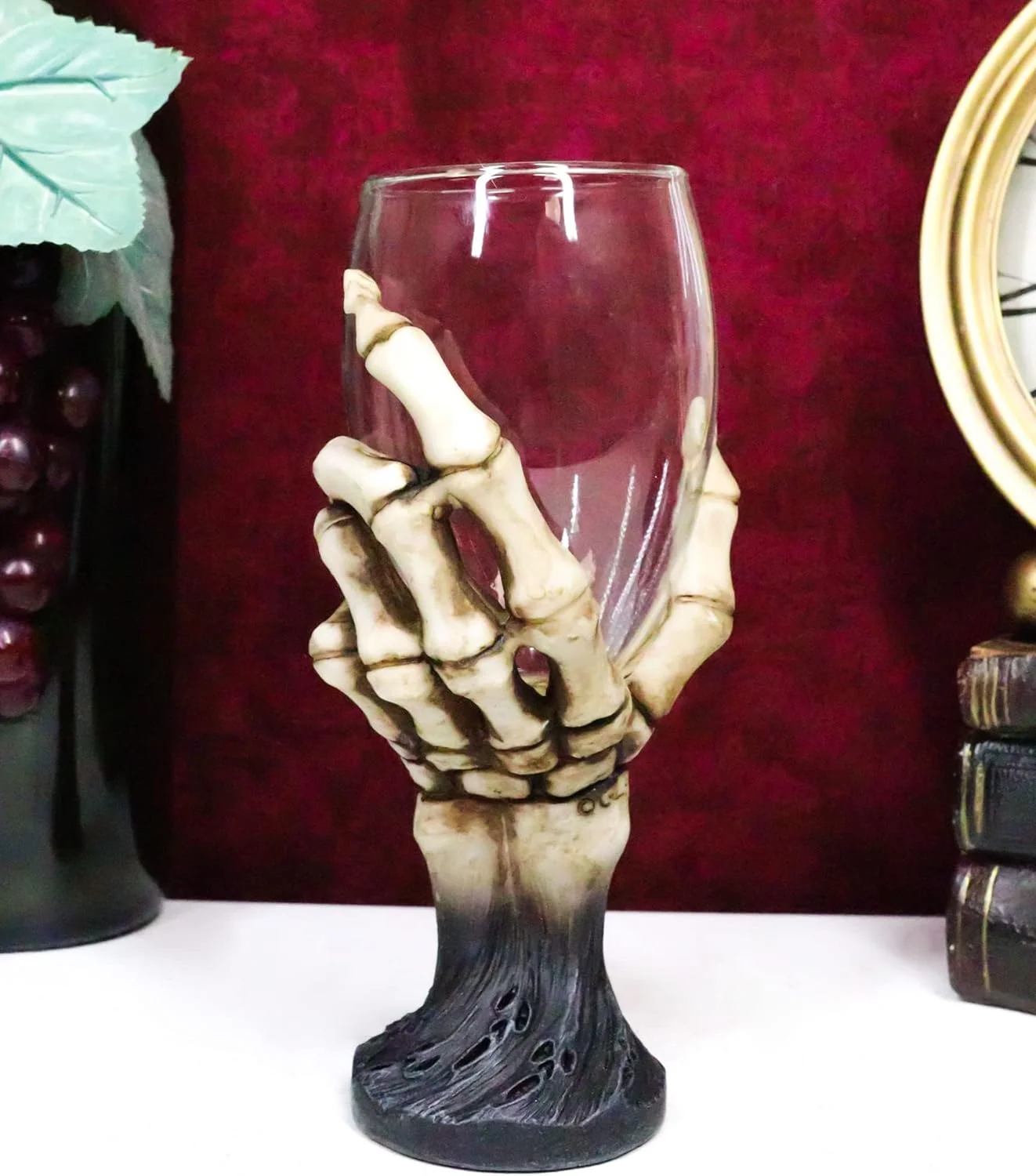 Gothic Macabre Potion Skeleton H Wine Goblet Glass Drink Chalice For All Beverage Party Hosting Of Morbid Collection Underworld Skeletons  Horror s Decor