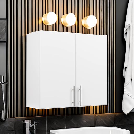 Prepac Elite 16 inch Stackable Wall Cabinet, Black