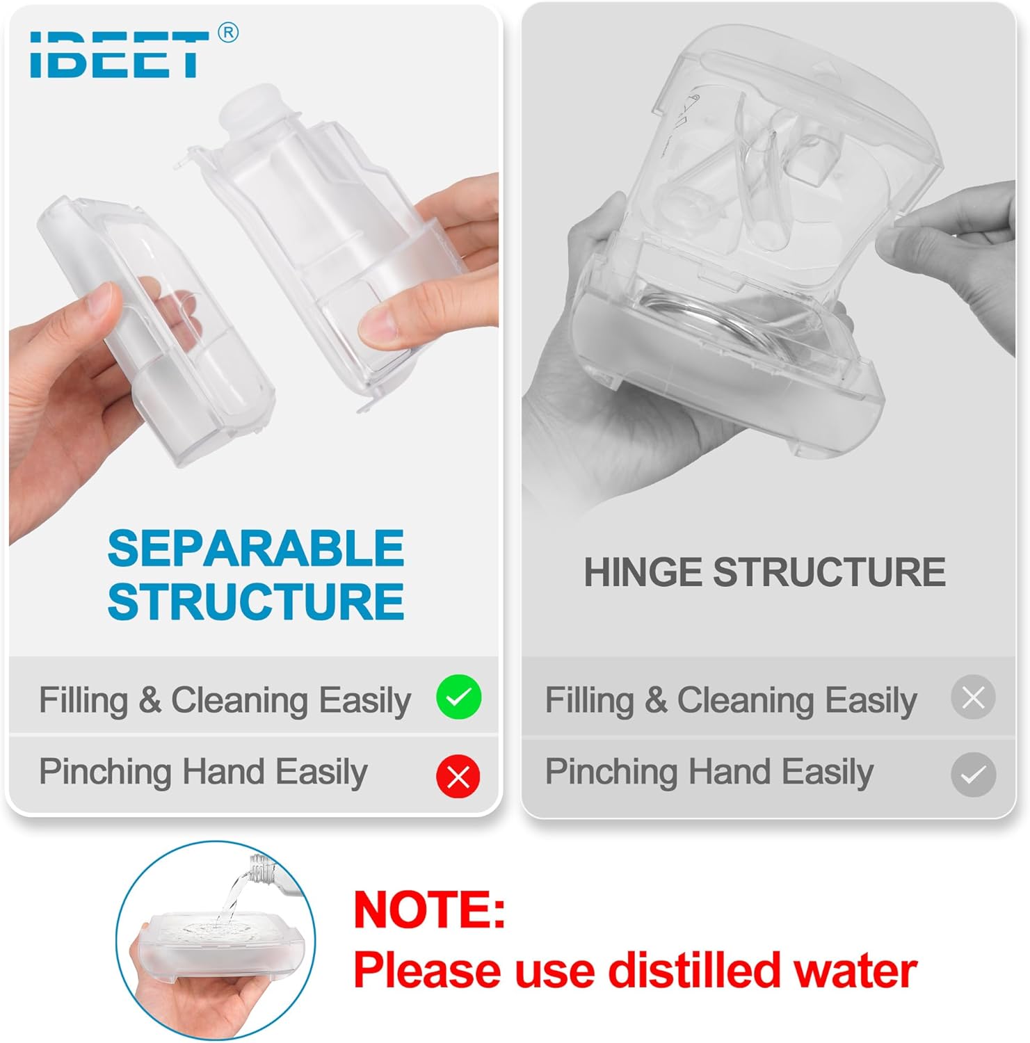 Replacement Water Chamber & 70PCS HEPA Filters for Airsense 11, IBEET Water Tank Bundle for Airsense 11/Aircurve 11