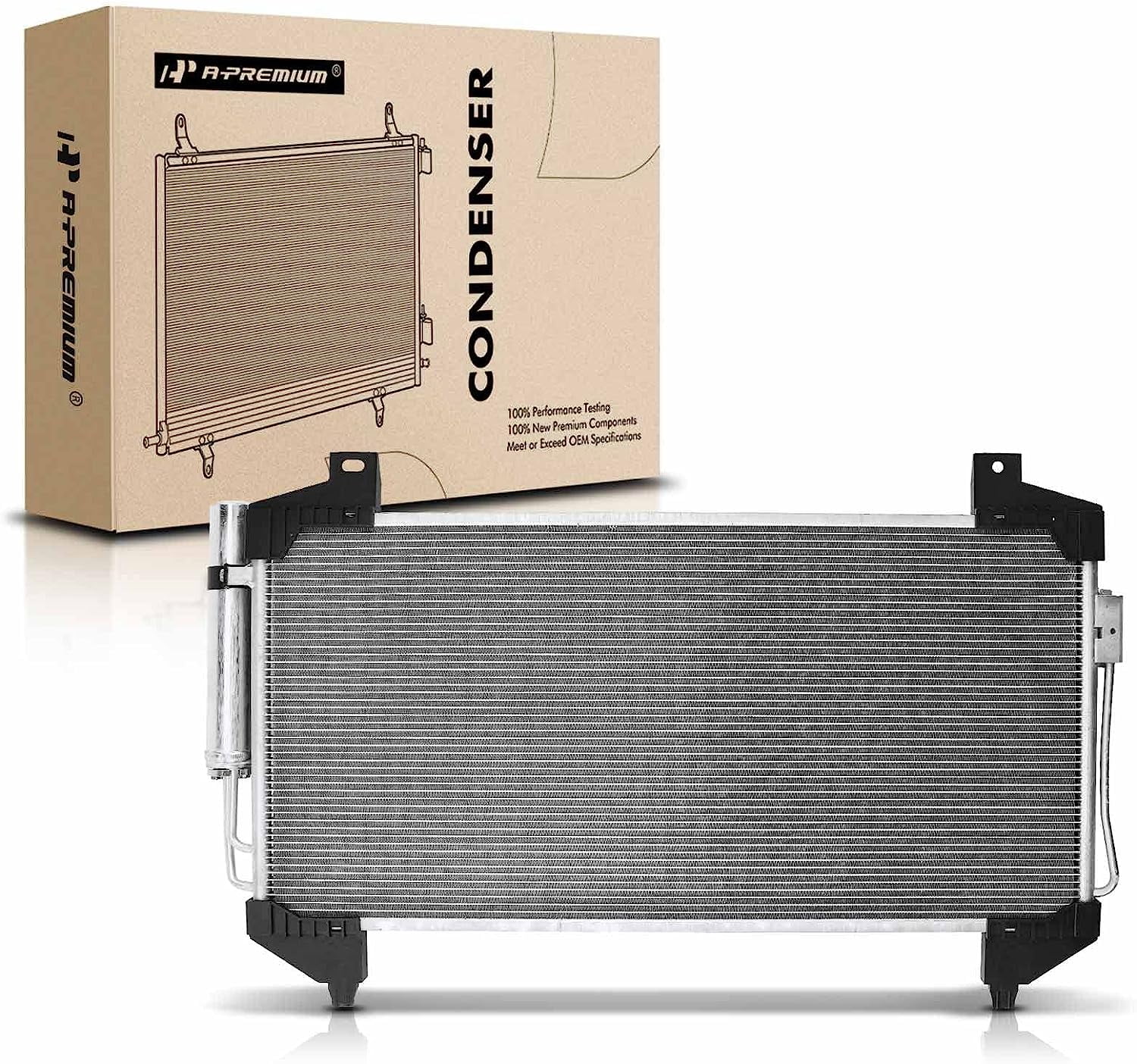 A-Premium Air Conditioning A/C Condenser Compatible with Mitsubishi Outlander 2017-2020, Outlander PHEV 2018-2020, 2.0L 2.4L 3.0L