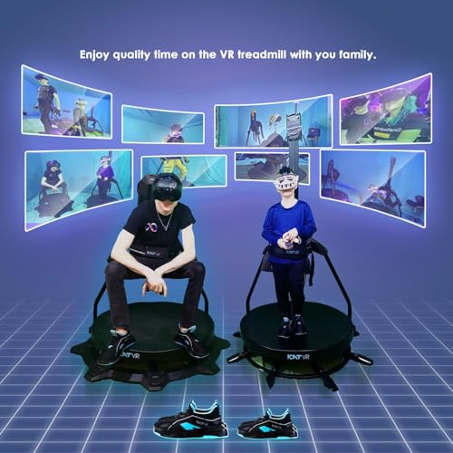 KAT Walk C2 CORE VR Treadmill | 360° Omnidirectional Walking Pad for Immersive Gaming & Home Fitness | Compatible with SteamVR, Oculus, Quest | Game-Tuned Motion Support for VR Enthusiasts US Size 9.5
