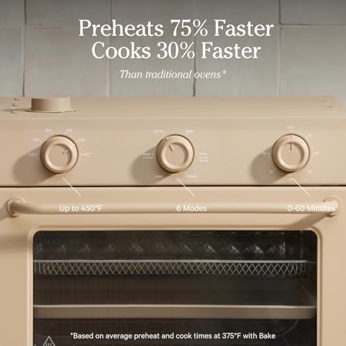 Our Place Wonder Oven | 6-in-1 Air Fryer & Toaster Oven with Steam Infusion | Compact, Countertop Friendly, Fast Preheat, Multifunctional | Air Fry, Toast, Roast, Bake, Reheat & Broil | Char