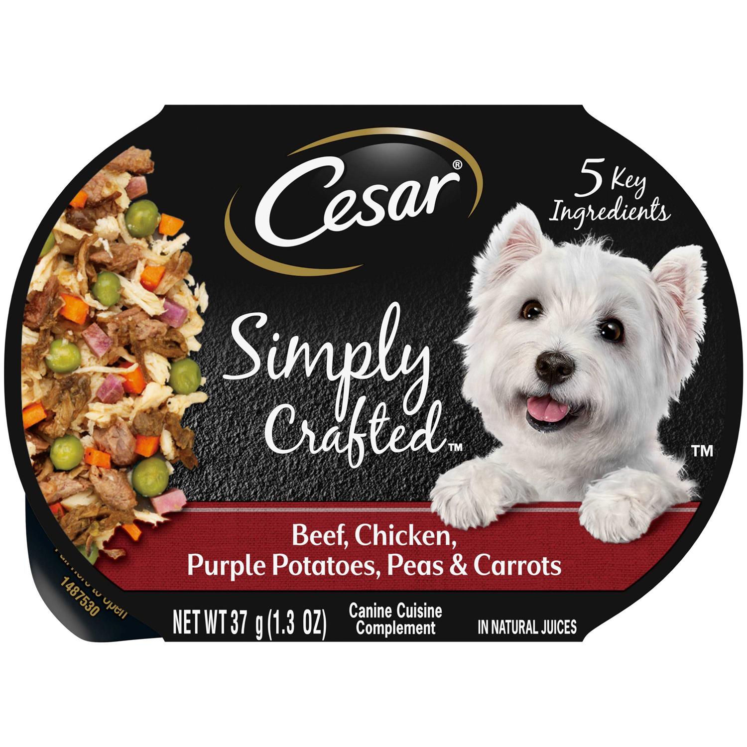 Cesar Simply Crafted Chicken Wet Dog Food - Pet Supplies online store